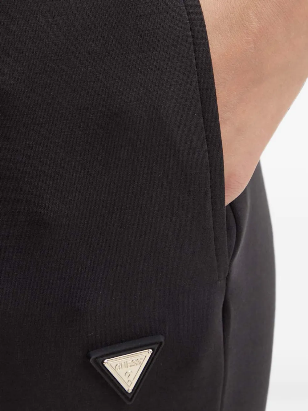 GUESS USA Trainingsbroek met logoplakkaat Zwart