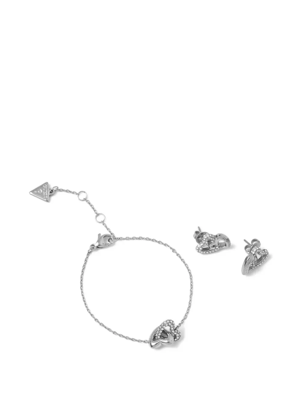 GUESS USA heart-embellished necklace - Argento