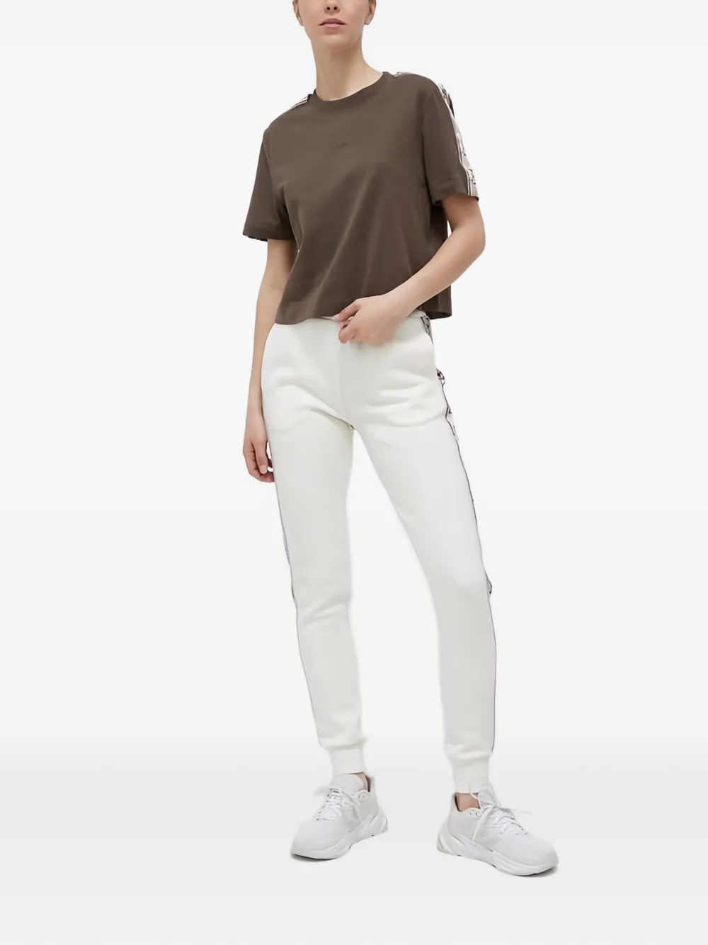 GUESS USA pattern-trim track pants - Toni neutri