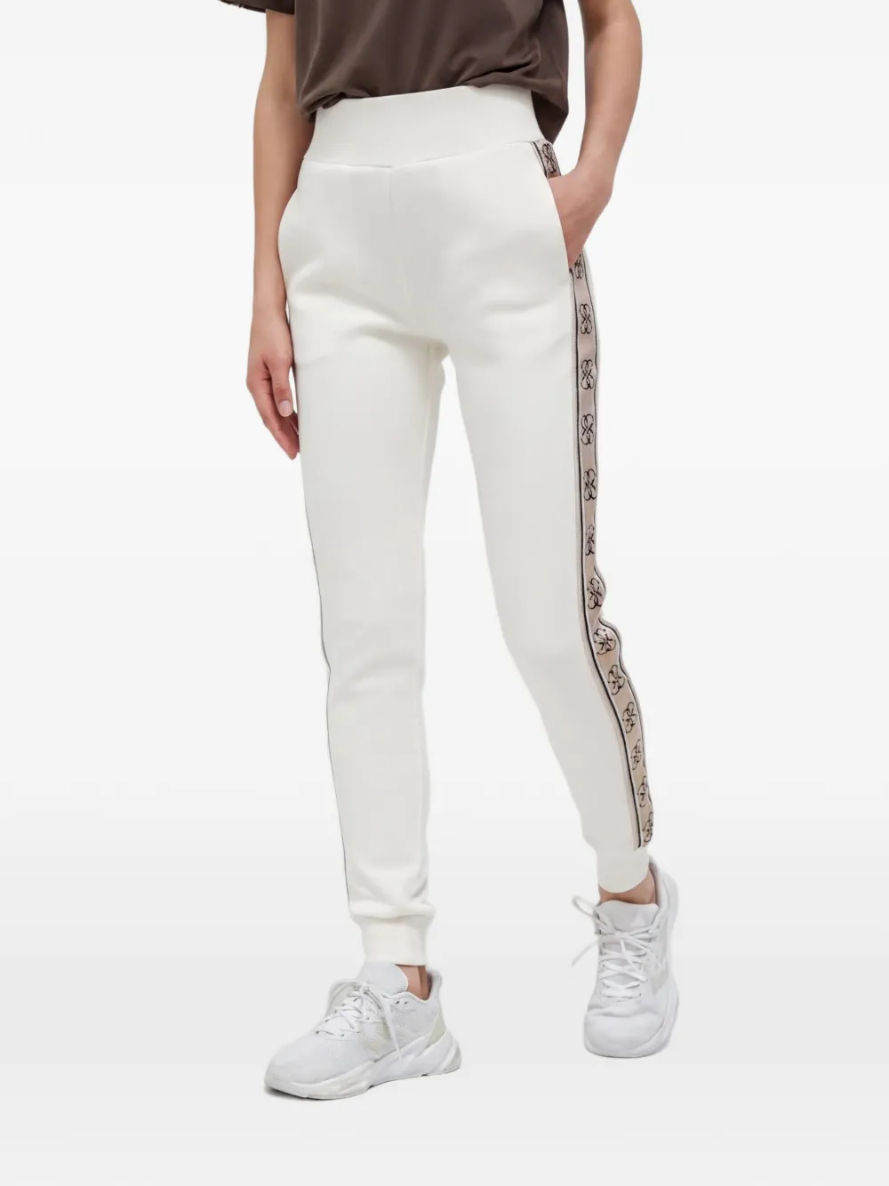 GUESS USA pattern-trim track pants - Toni neutri