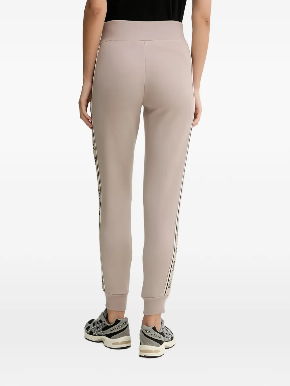 GUESS USA Broek met logostreep Beige