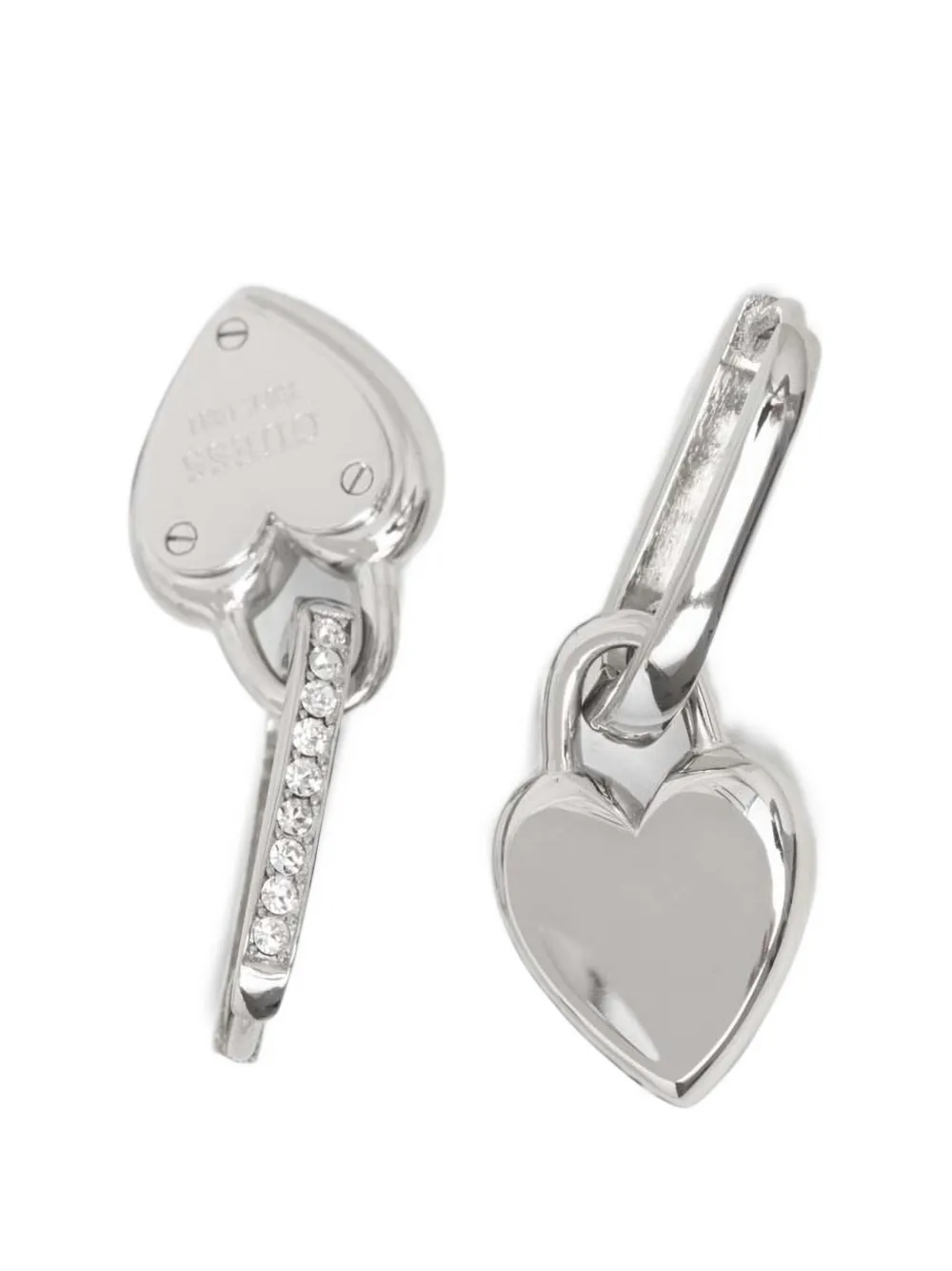 GUESS USA heart-shape earrings
