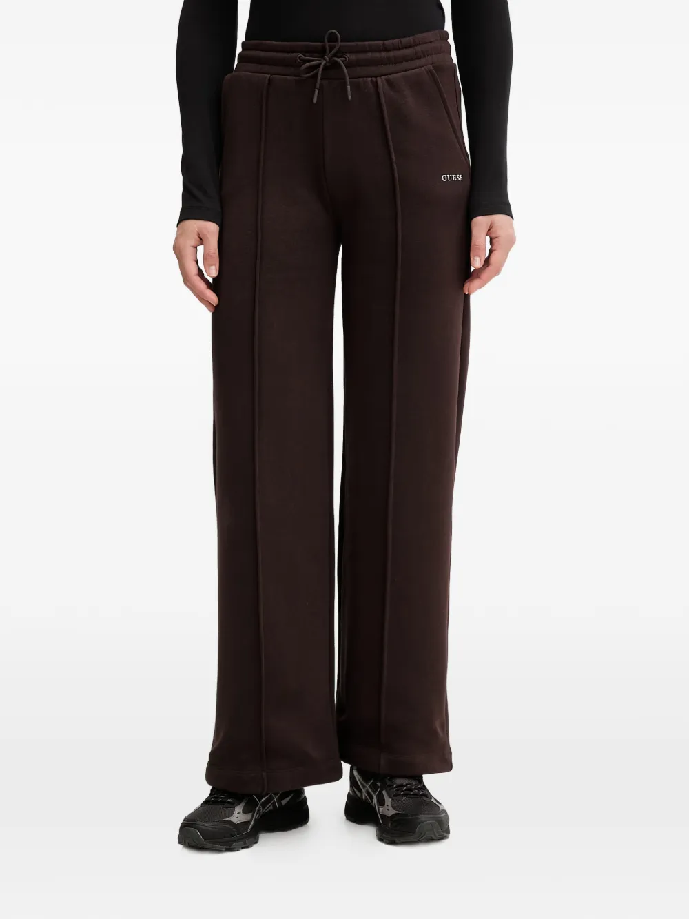 GUESS USA drawstring-waist track pants - Marrone