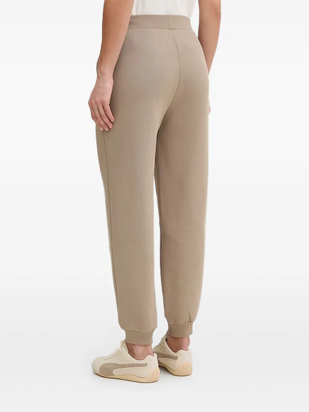 GUESS USA Zilverkleurige broek met logo Beige