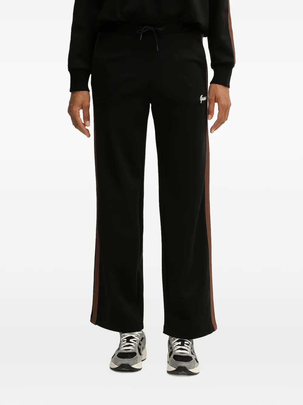GUESS USA Fabia striped track pants - Nero
