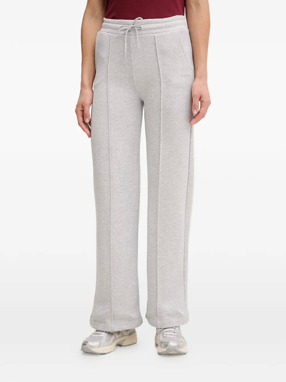 GUESS USA Nat drawstring wide-leg track pants - Grigio