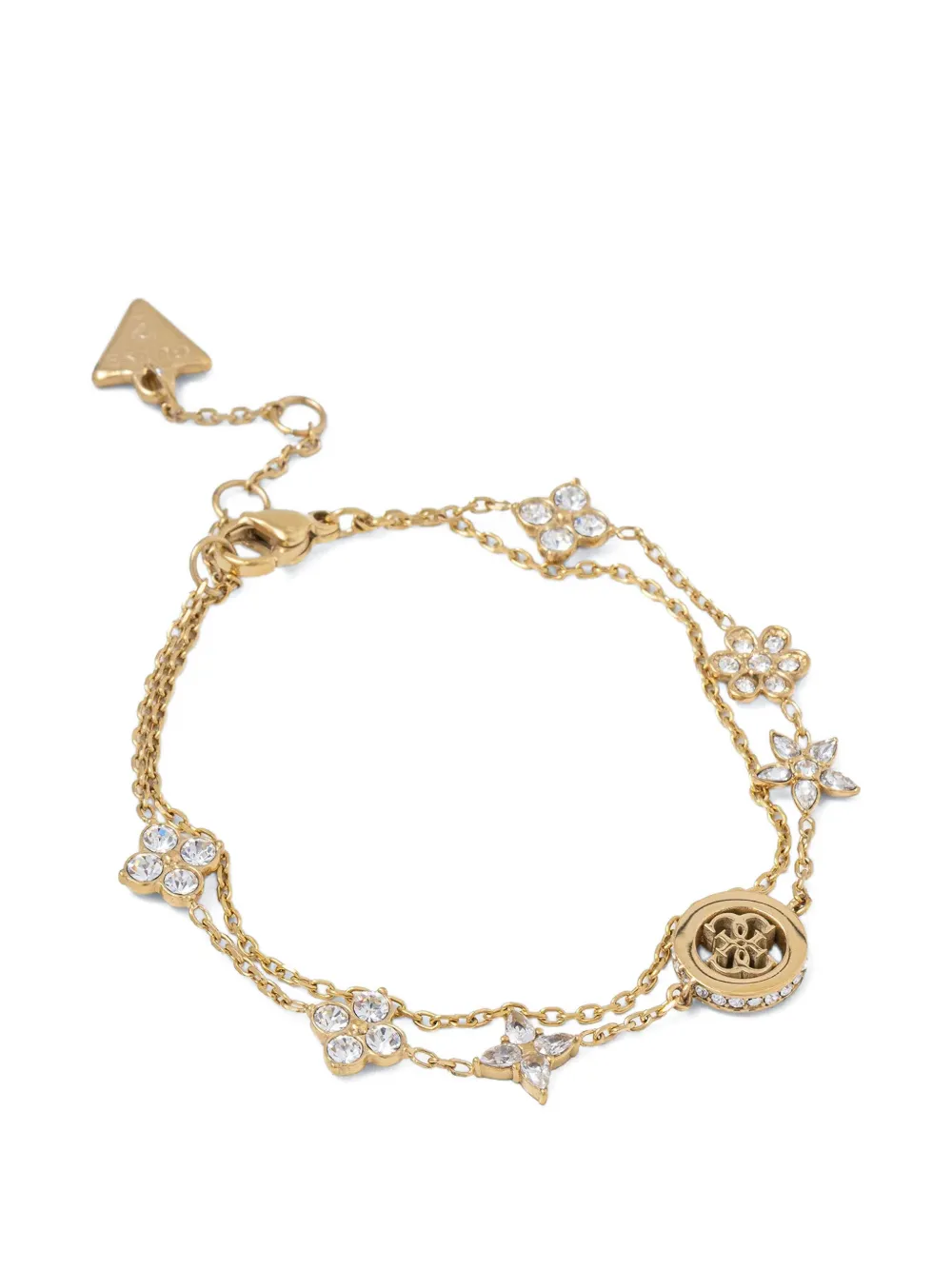 GUESS USA flower charm bracelet - Gold
