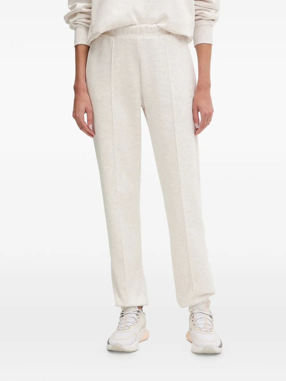 GUESS USA logo print trousers - Toni neutri