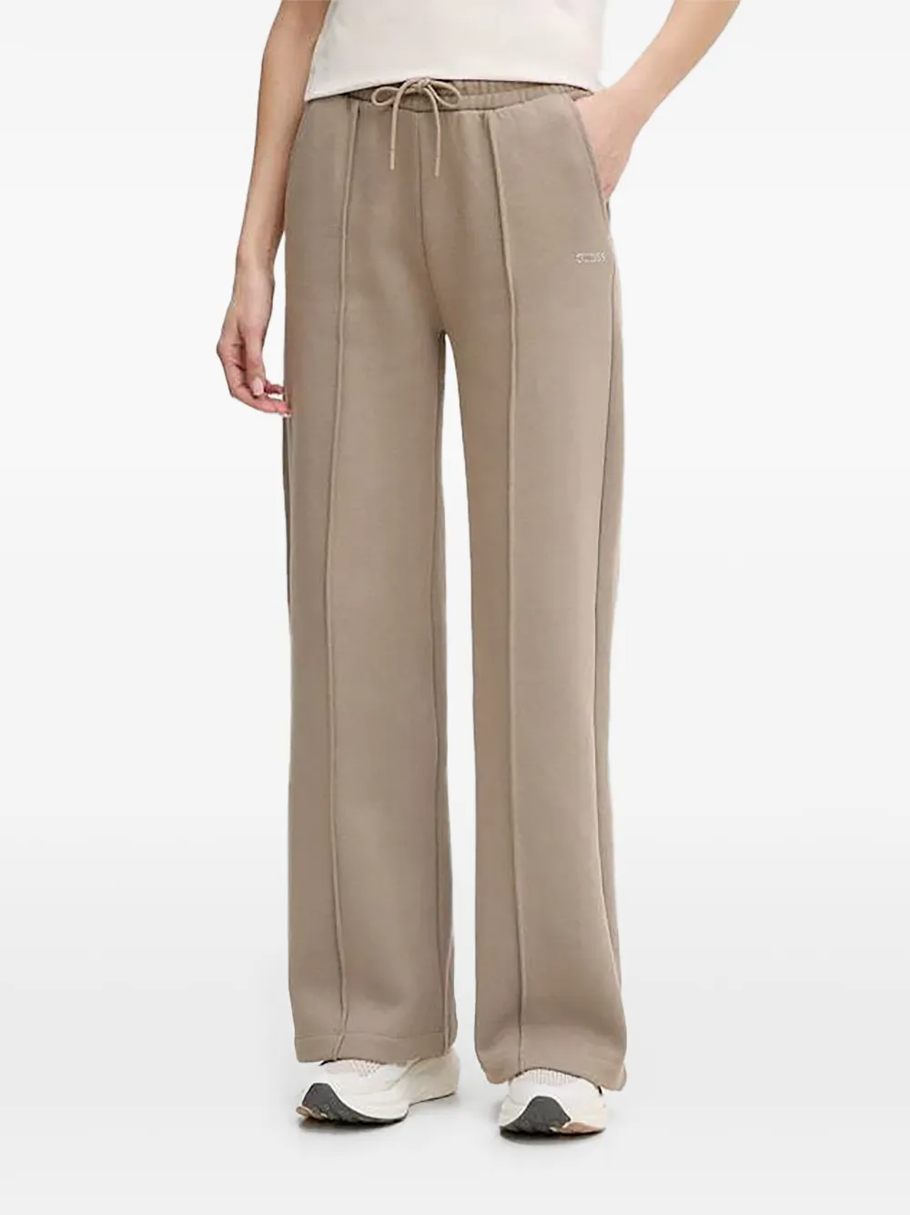 GUESS USA drawstring wide-leg track pants - Toni neutri