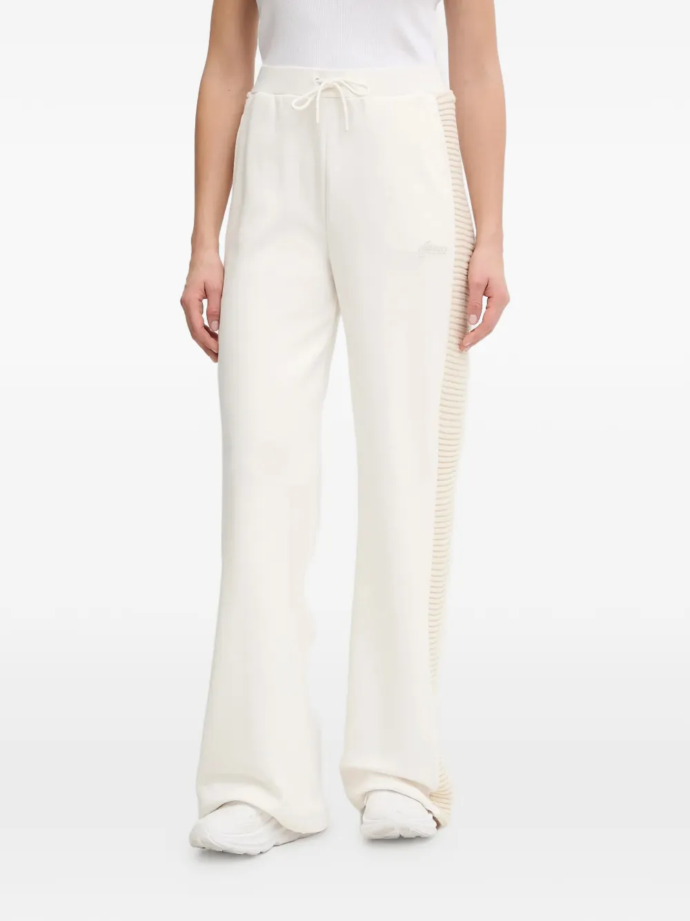GUESS USA Dora wide-leg track pants - Bianco