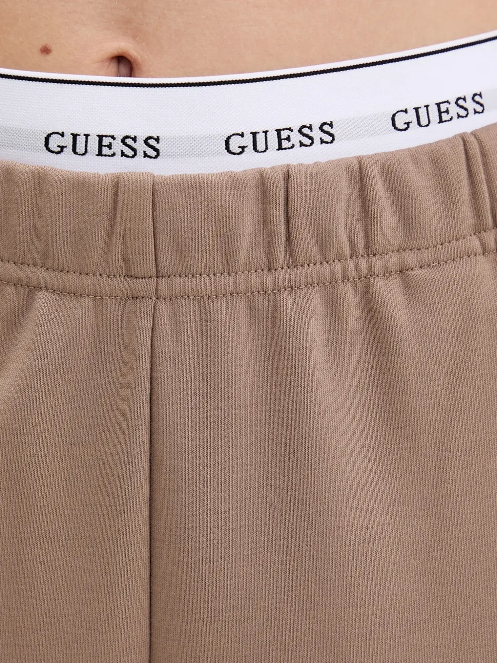 GUESS USA Sofia elastische trainingsbroek met logo-band Bruin