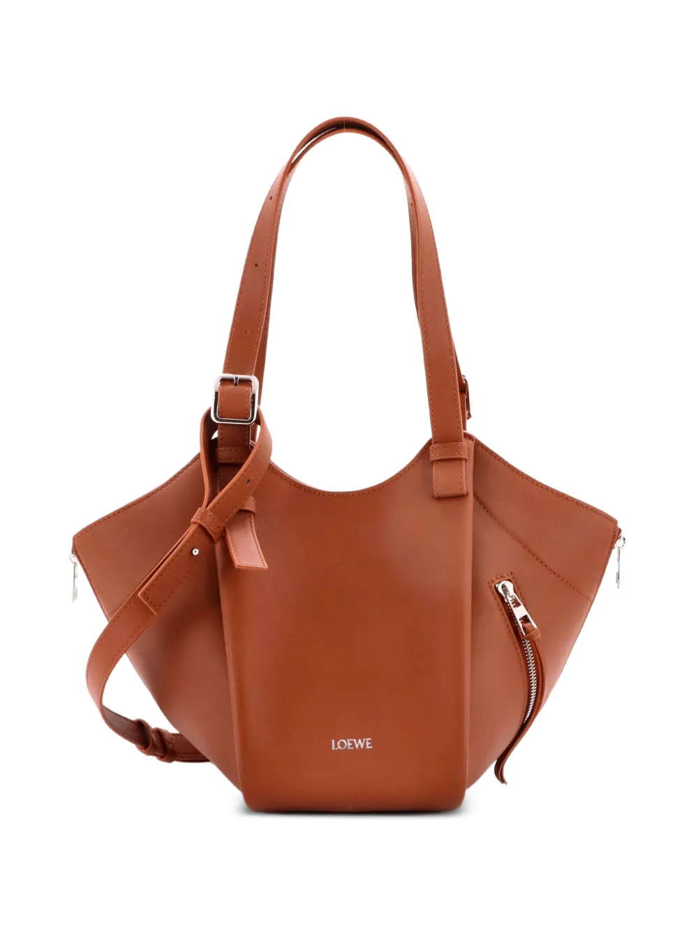 Loewe Pre-Owned Hammock Flip Leather tote bag - Marrone