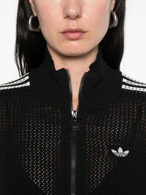 Adidas three-stripes Zip Cardigan | Black | FARFETCH