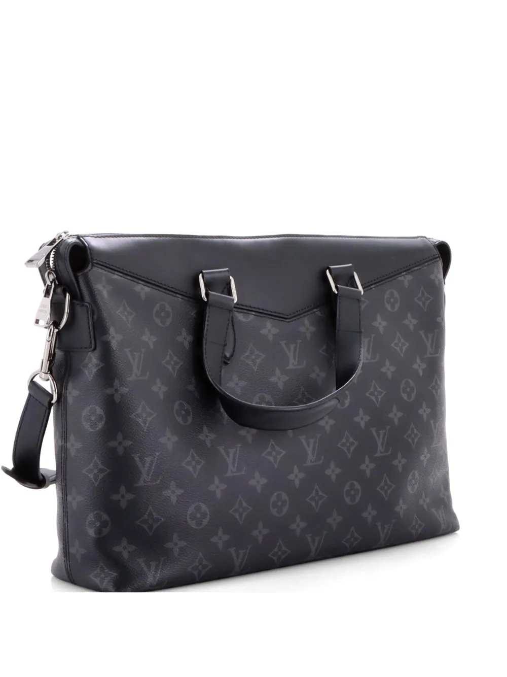 Louis Vuitton Pre-Owned Explorer Briefcase Monogram Eclipse Canvas business bag – Black