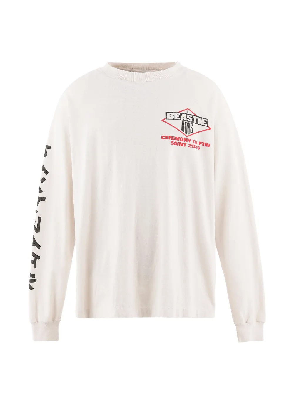 SAINT MXXXXXX x Beastie Boys long-sleeve graphic T-shirt - Toni neutri