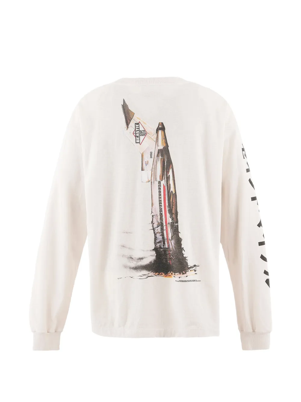 SAINT MXXXXXX x Beastie Boys T-shirt met lange mouwen Beige