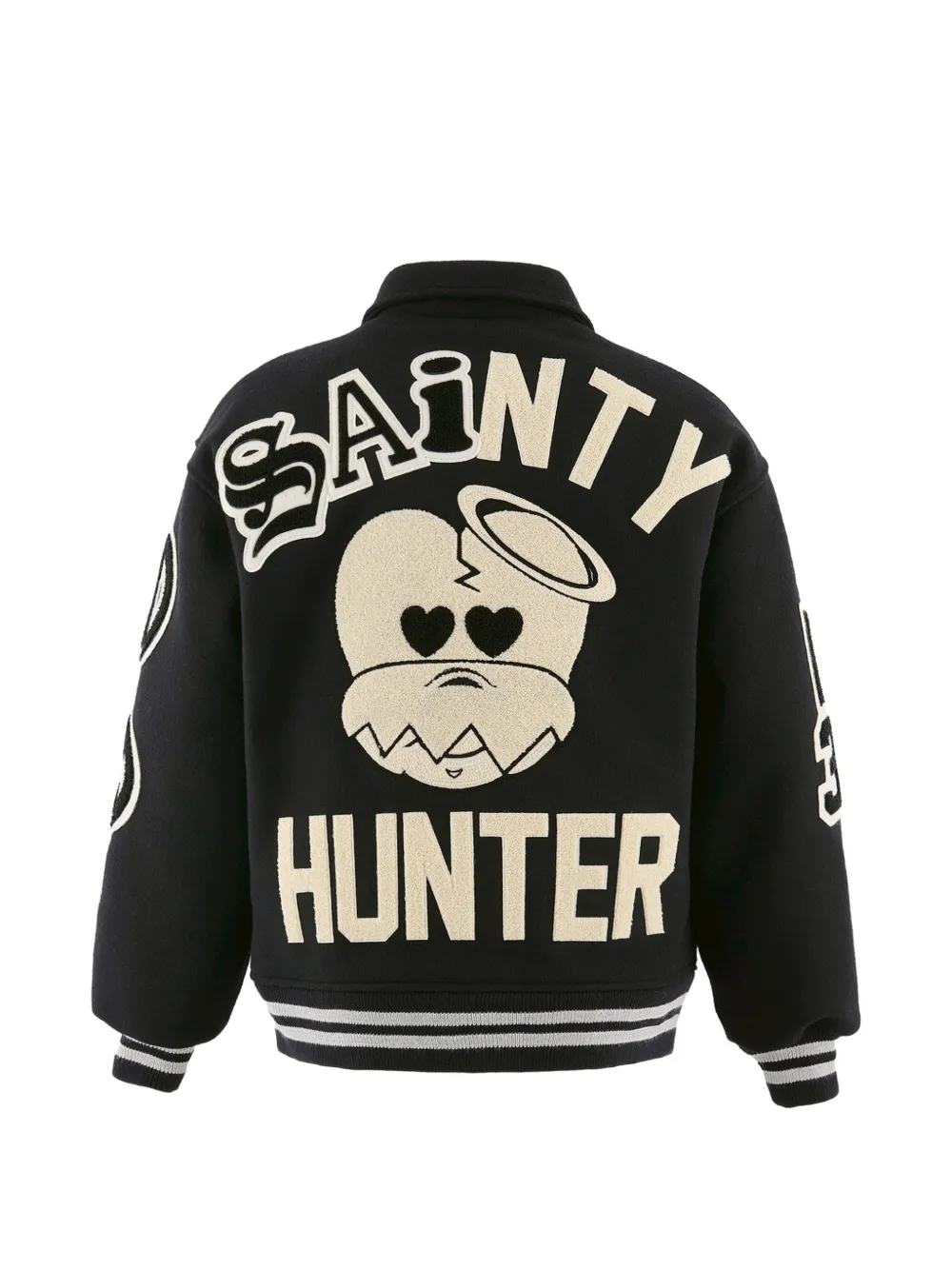 SAINT MXXXXXX x Bounty Hunter bomberjack met applicatie Zwart