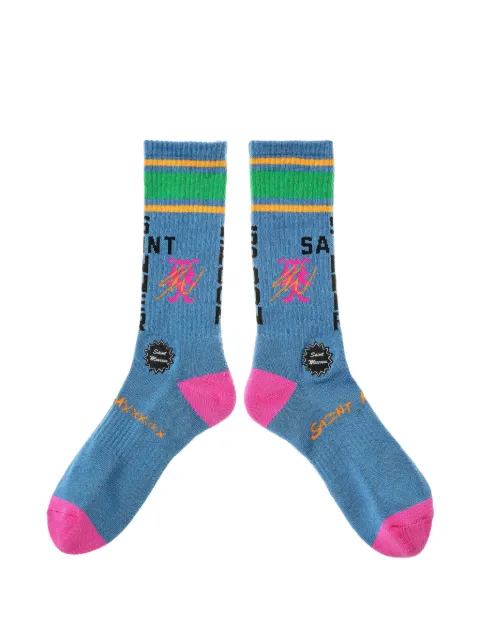SAINT MXXXXXX x Sean Wotherspoon stripe graphic socks