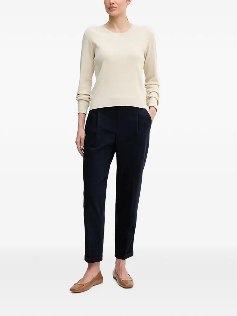 Benetton crew-neck sweater Beige