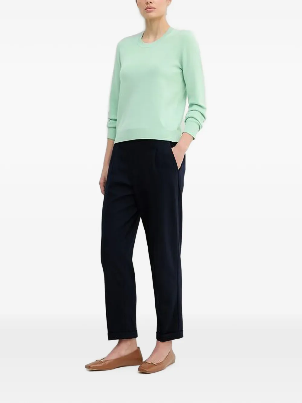 Benetton Trui met ronde hals Groen