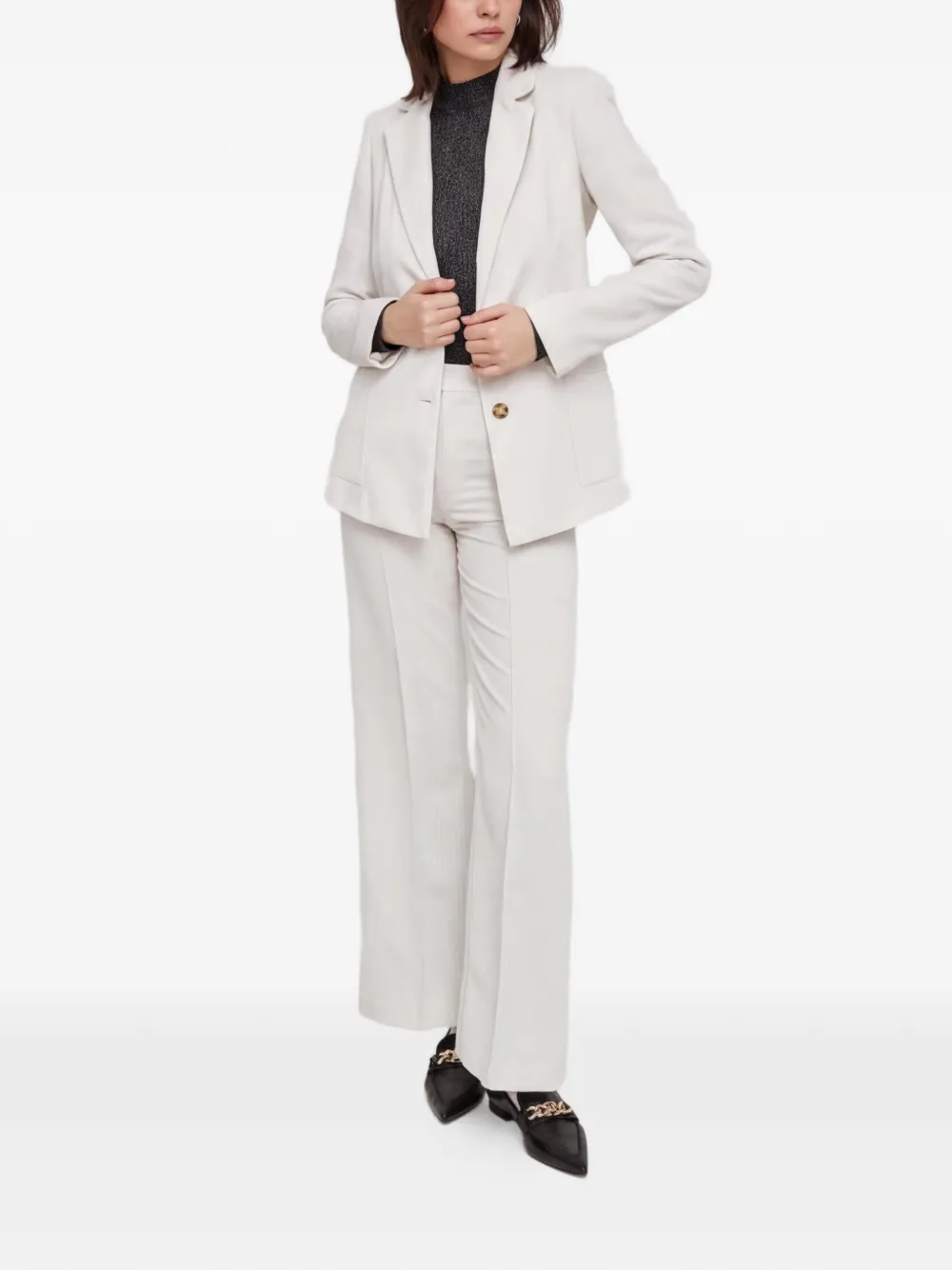 Benetton Flared broek Wit