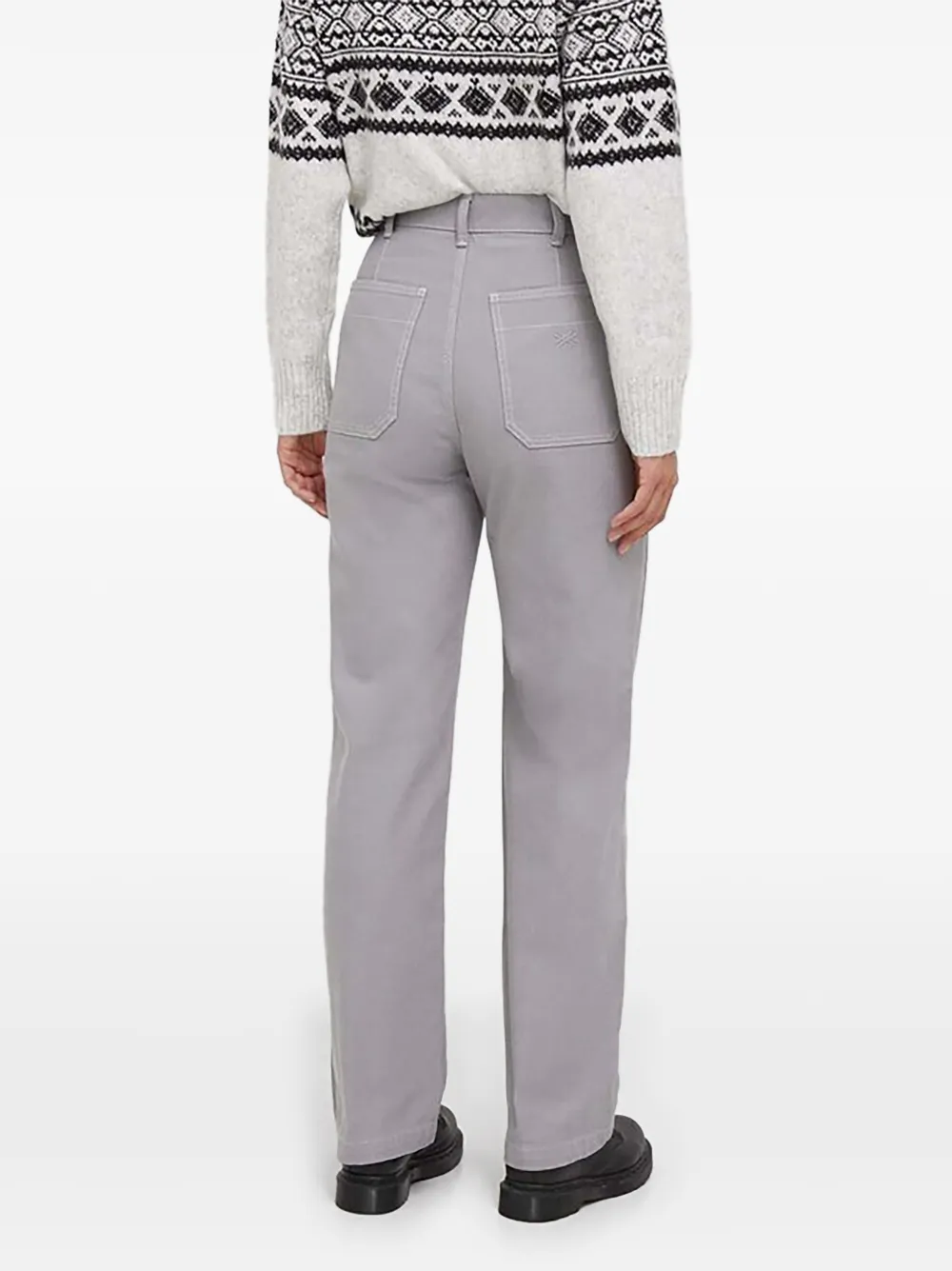 Benetton Straight broek Grijs