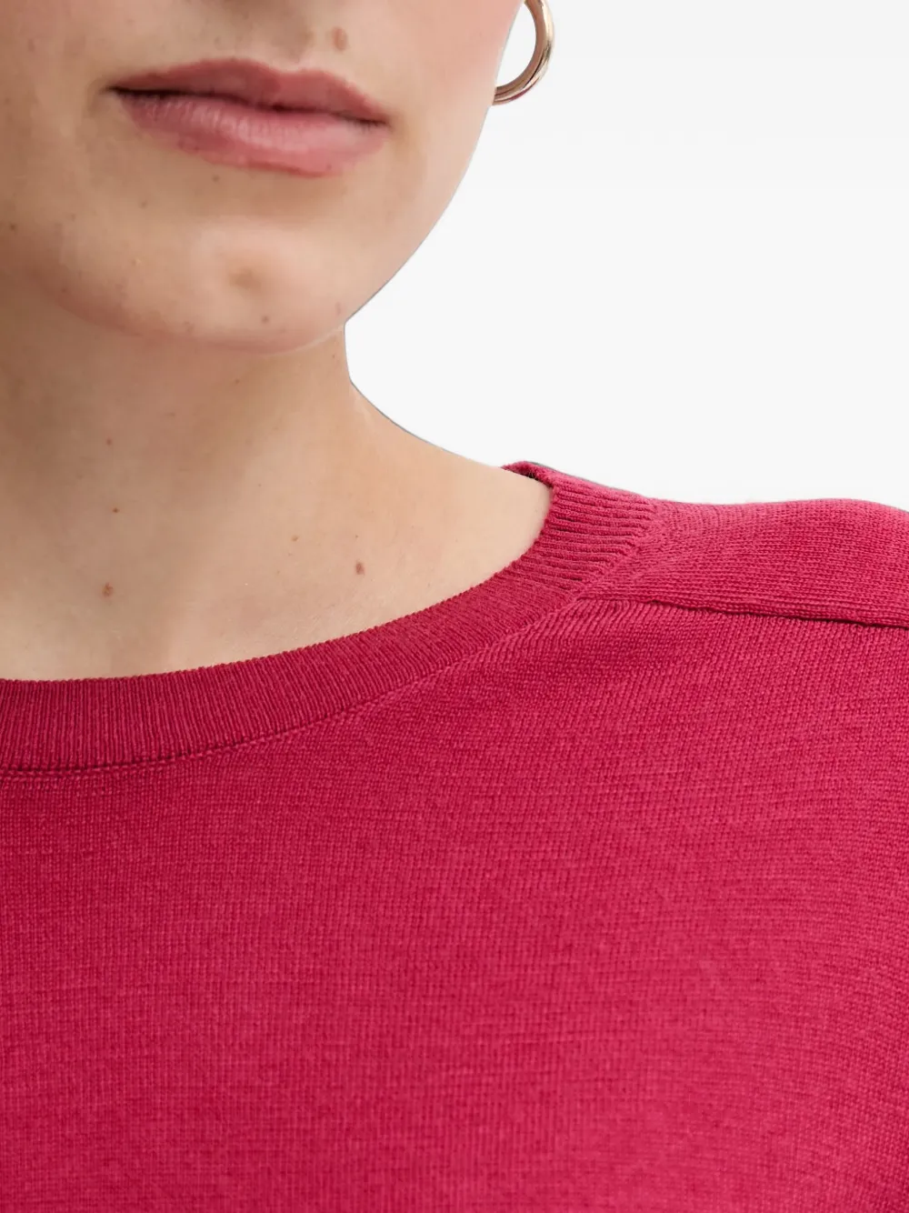 Benetton Sweater met ronde hals Roze
