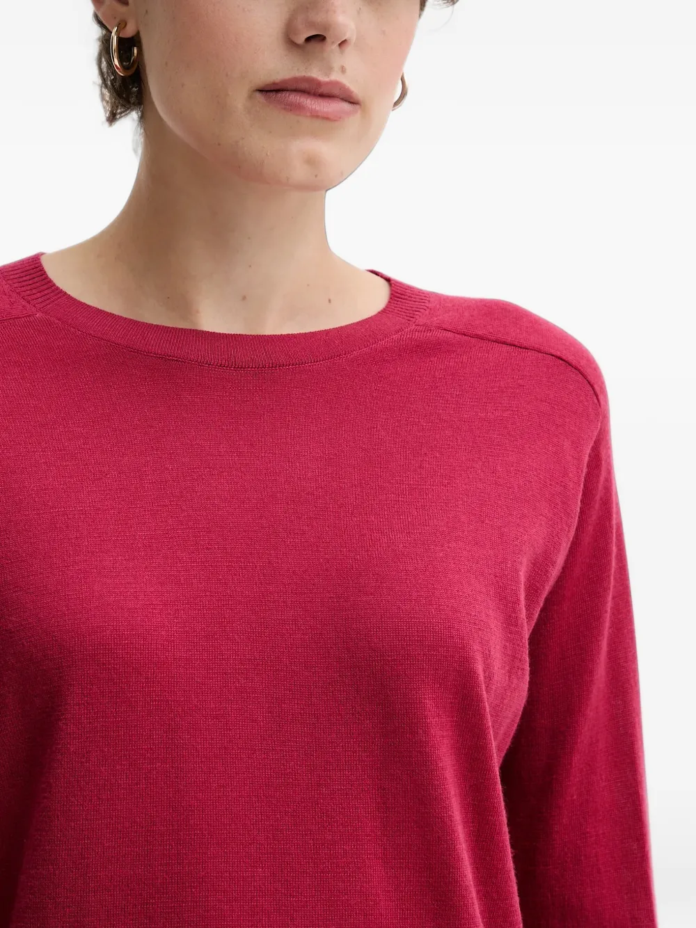 Benetton Sweater met ronde hals Roze