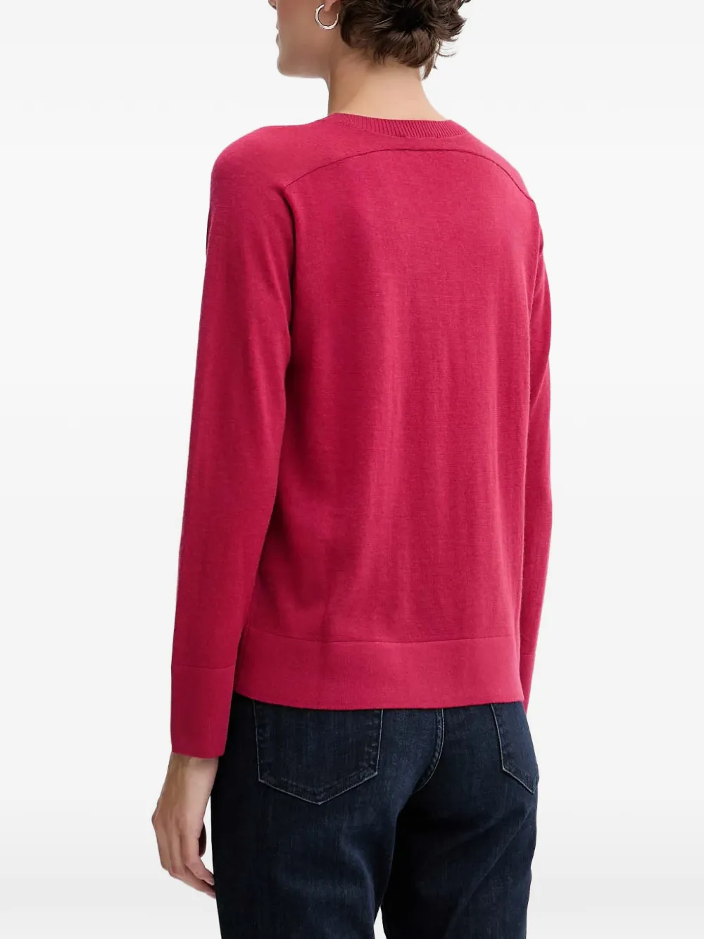 Benetton Sweater met ronde hals Roze