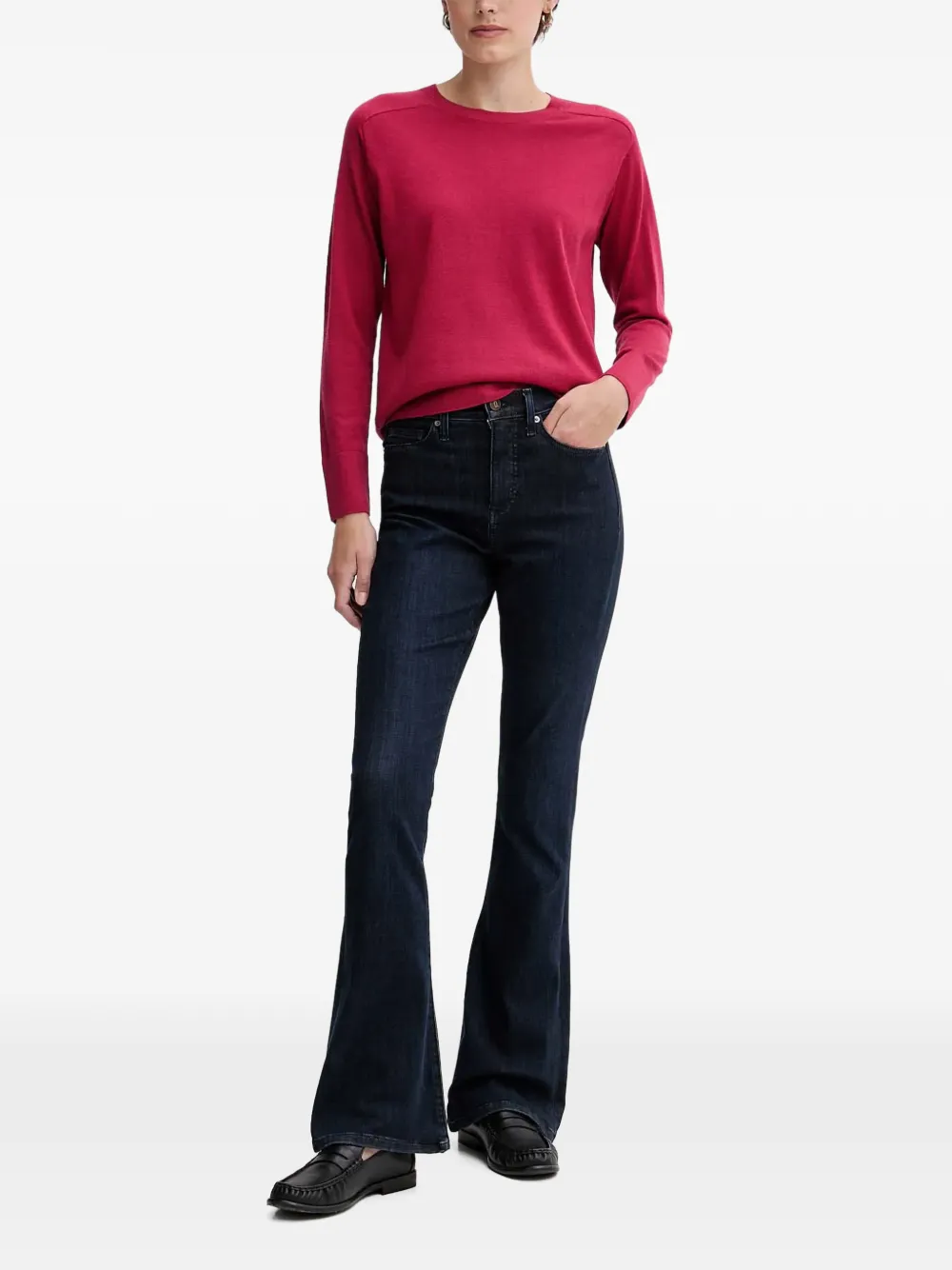Benetton Sweater met ronde hals Roze