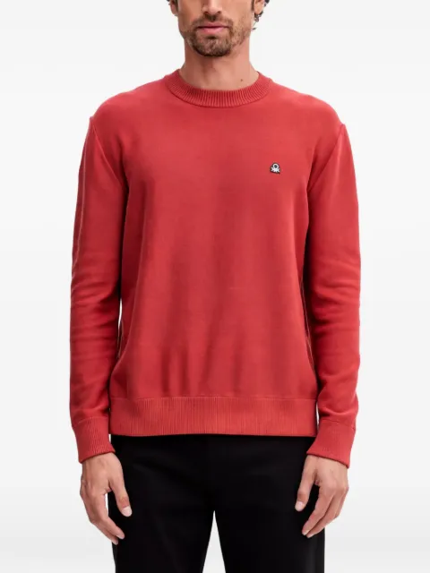 Benetton suéter con logo bordado