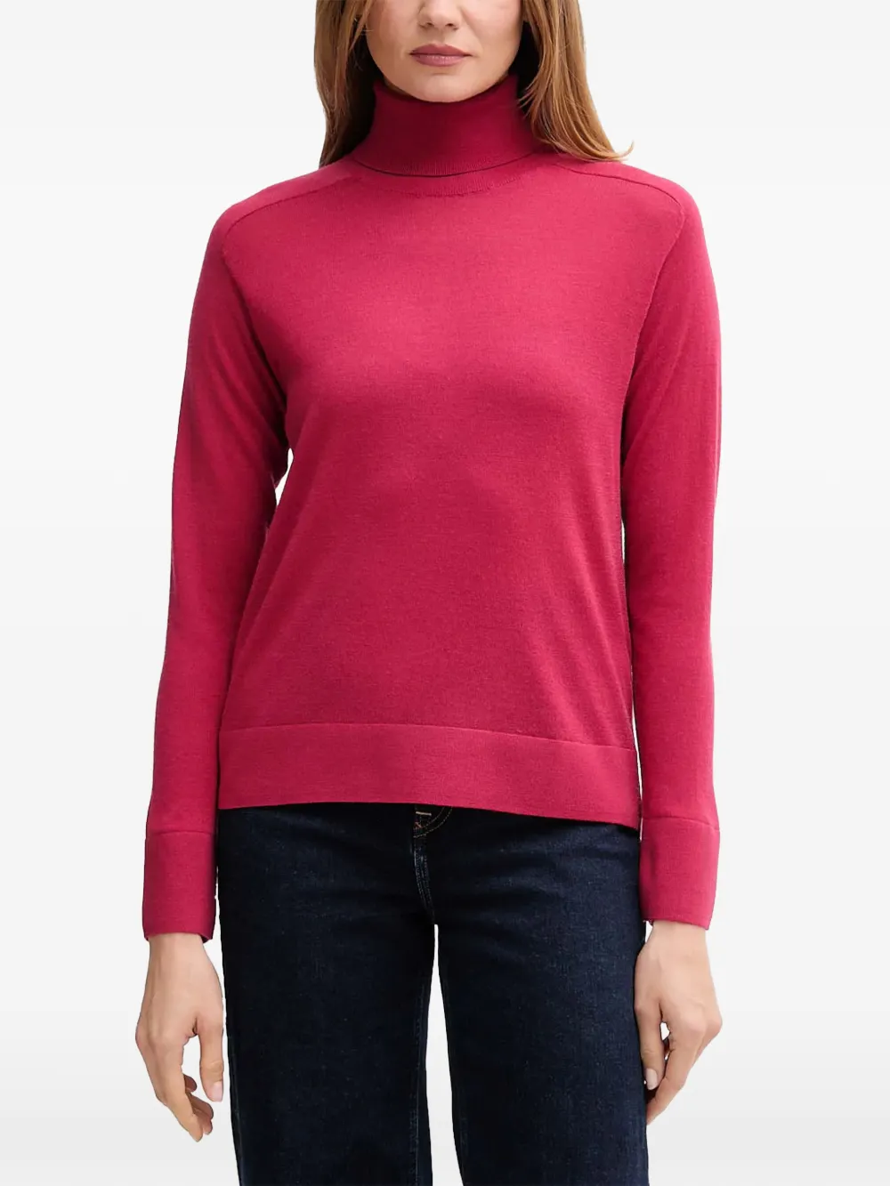 Benetton pull à col roulé - Rose