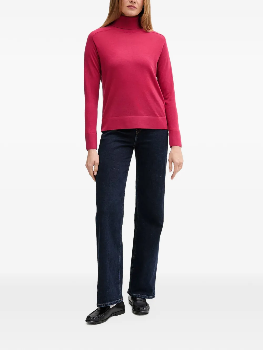 Benetton Gebreide coltrui Roze