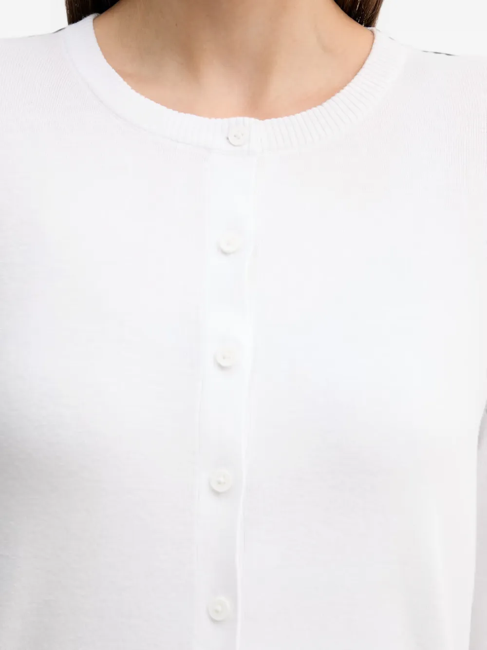 Benetton Vest met knopen Wit