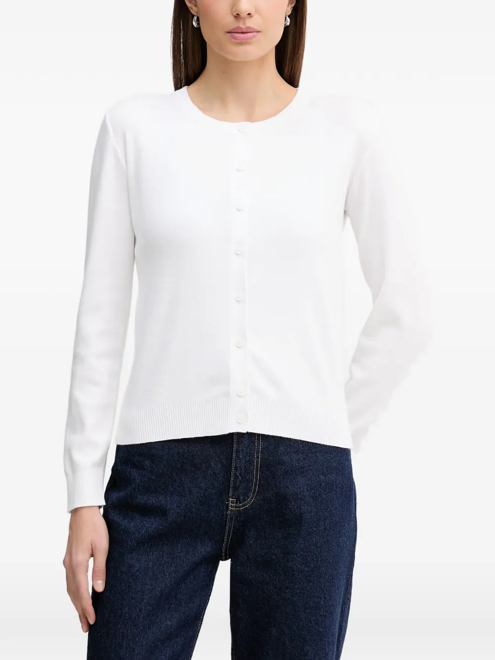 Benetton Vest met knopen Wit