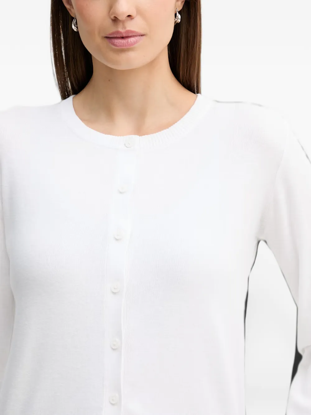 Benetton Vest met knopen Wit