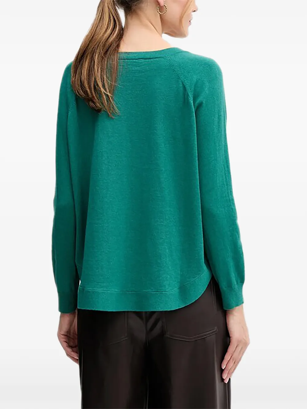 Benetton Trui met raglanmouwen Groen