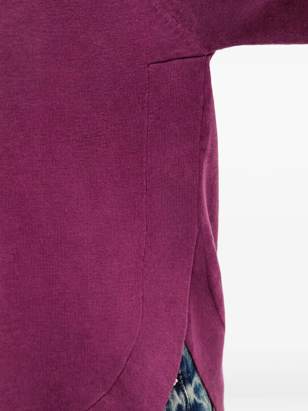 Benetton Raglan sweater met ronde hals Paars