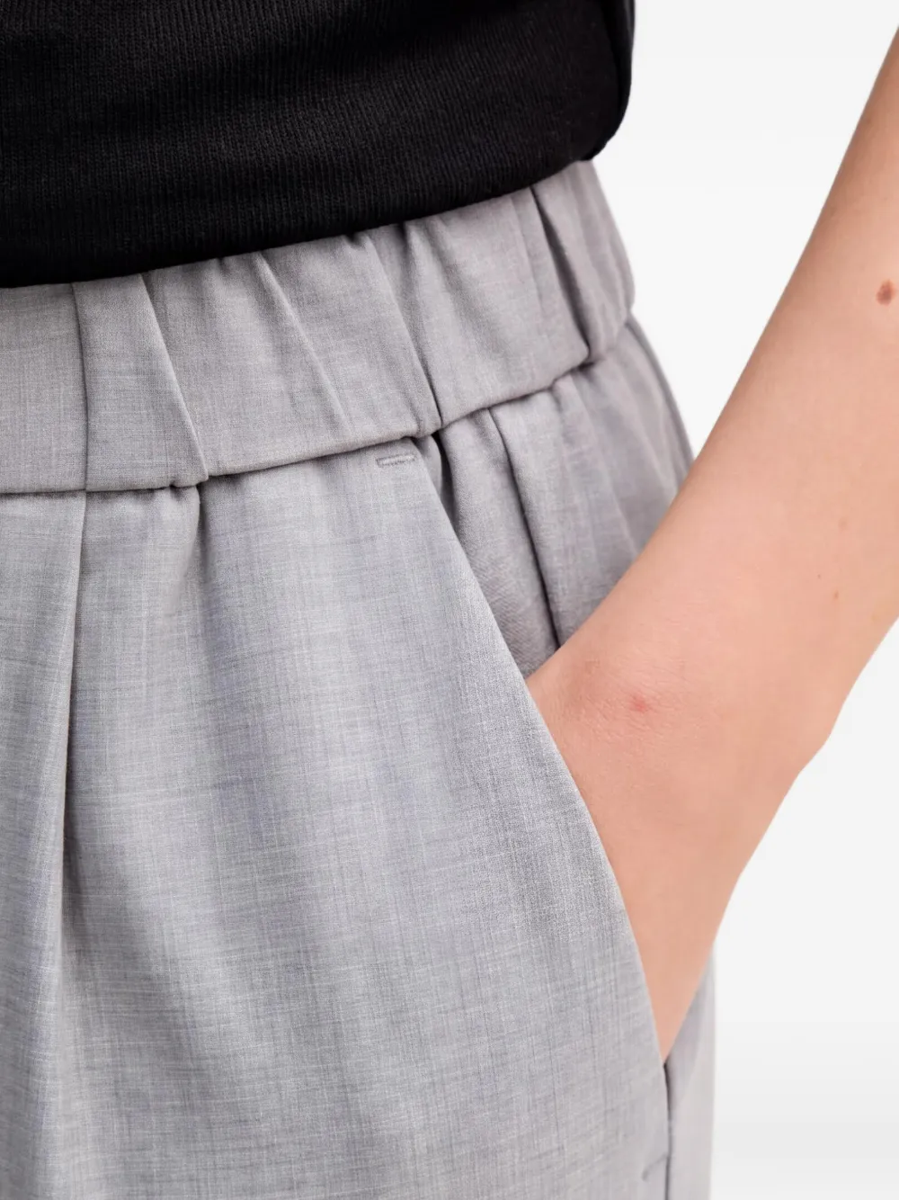 Benetton Elastische broek Grijs