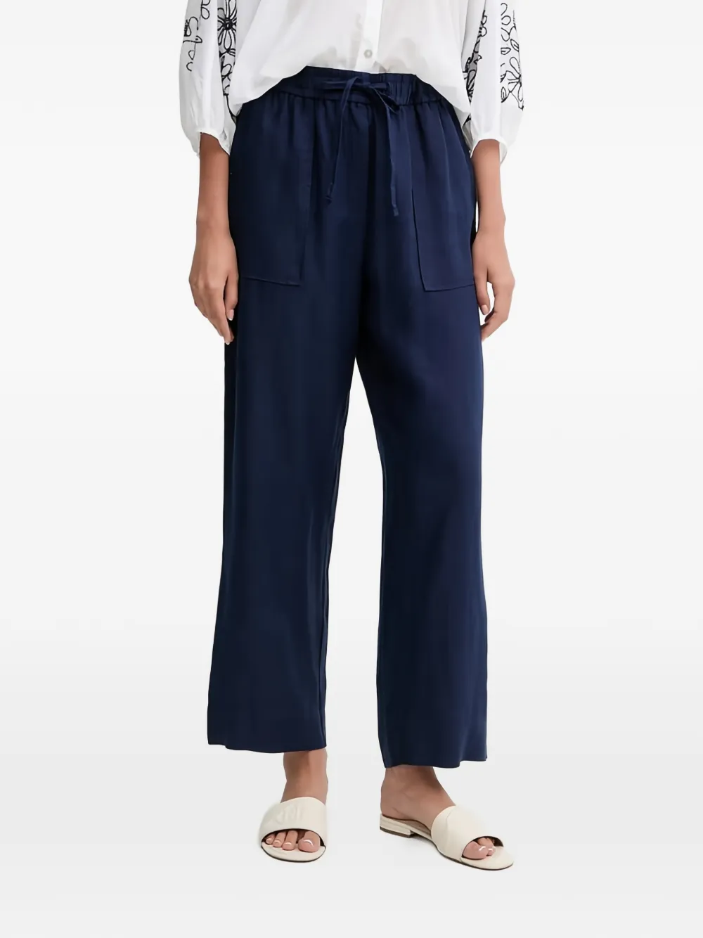 Benetton drawstring trousers - Blu