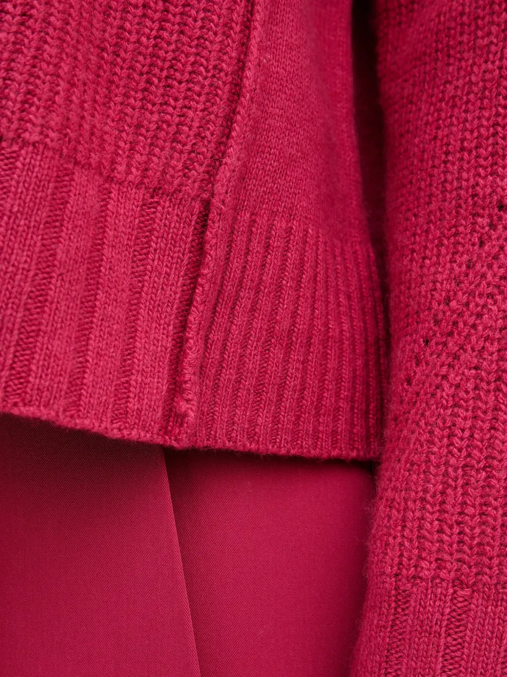 Benetton Trui met V-hals Roze