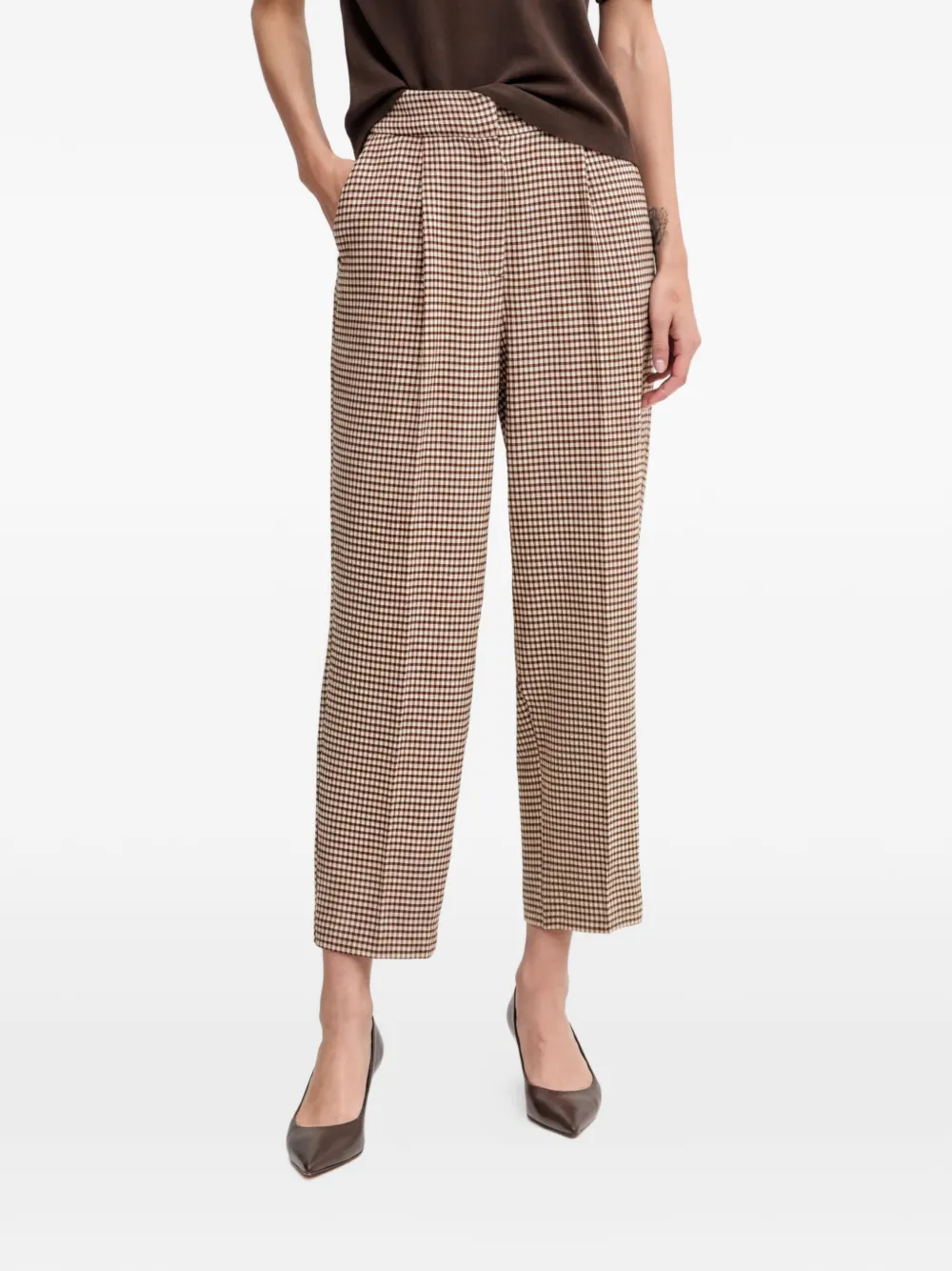 Benetton pleated trousers - Toni neutri