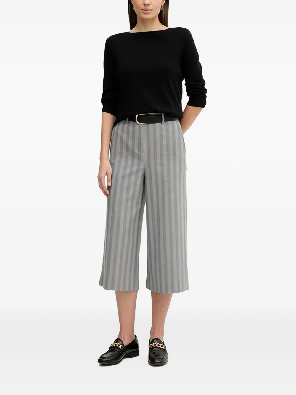 Benetton boat-neck sweater Zwart