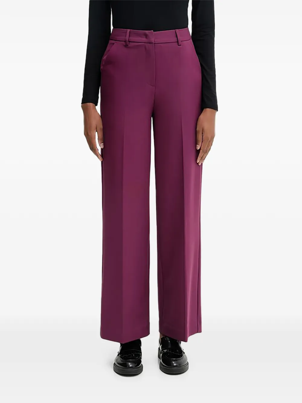 Benetton press-crease trousers - Viola