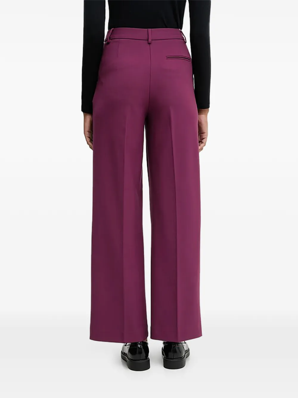 Benetton Broek met plooien Paars