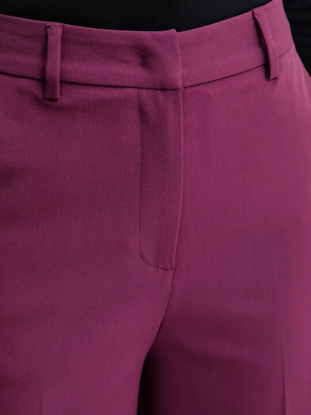 Benetton Broek met plooien Paars