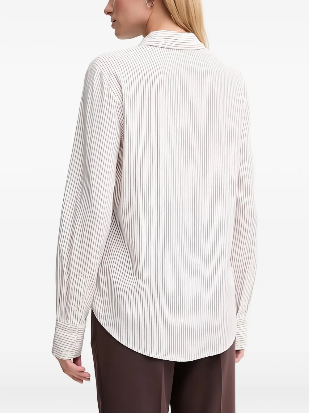  Benetton Camisa A Rayas - Blanco 