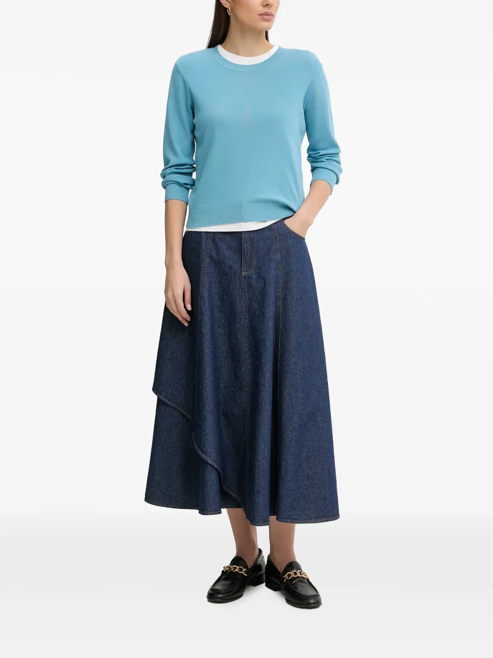 Benetton crew-neck sweater Blauw