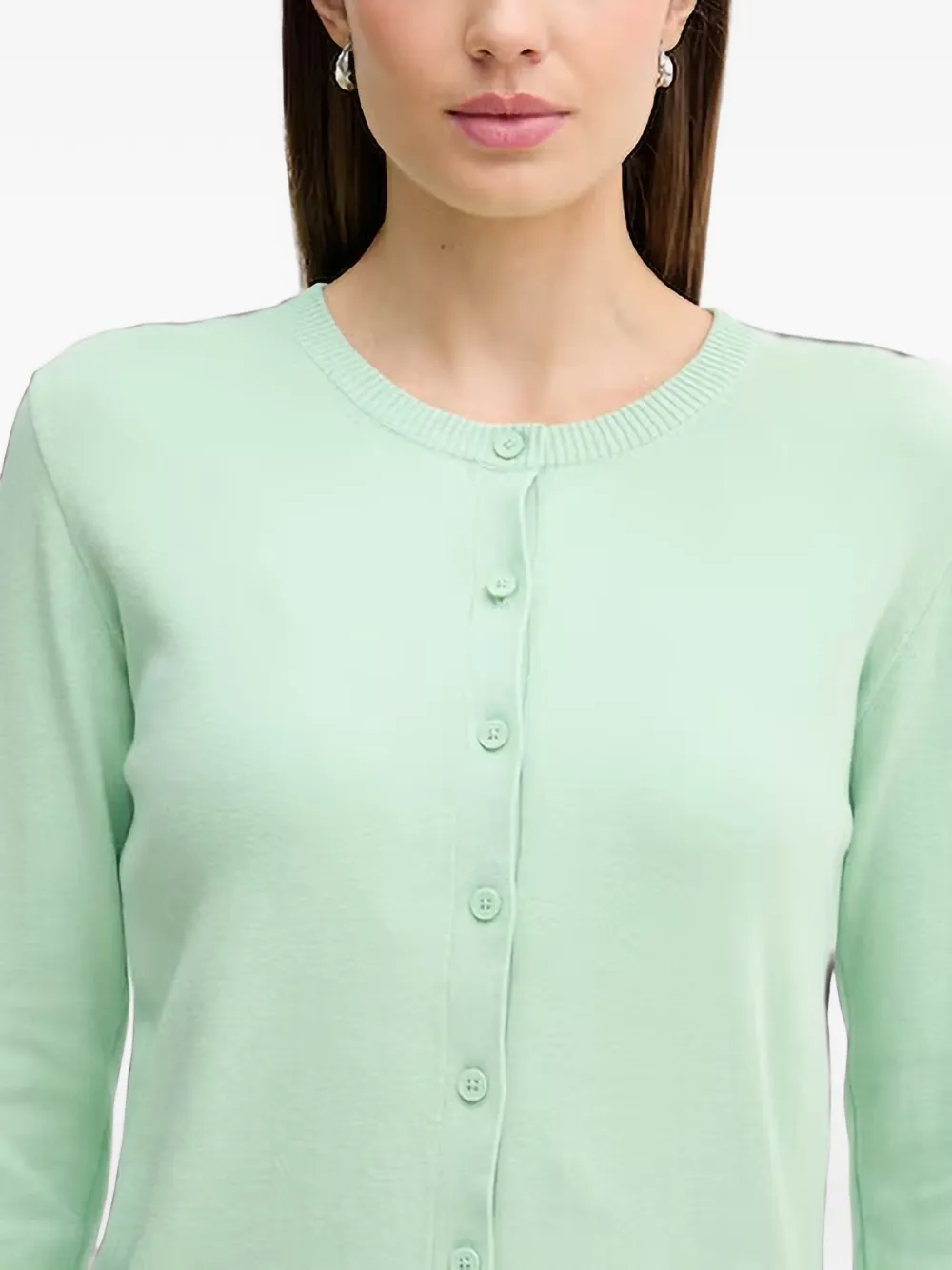 Benetton Vest met knopen Groen