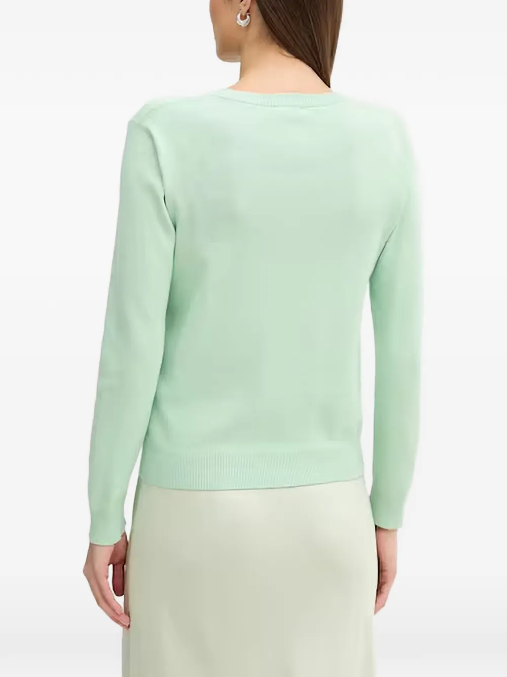 Benetton Vest met knopen Groen